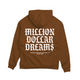 ‘M$D BRAND’ ZIP-UP HOODIE (CHESTNUT)