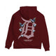‘DREAMS & BUTTERFLIES’ HOODIE (BURGANDY)